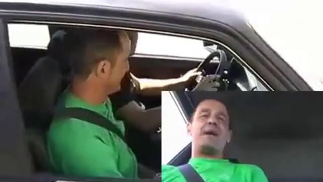 Каскадьори се бъзикат с автоинструкор смях!