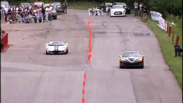 Moscow Unlim 500 - Ford GT 1000 vs Chevrolet Corvette ZR1