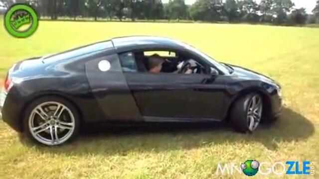 Тате ми я даде да покарам [ Audi R8 ]