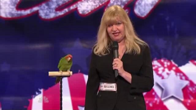 Този папагал вдигна публиката