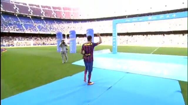03.06.2013 Барселона представи Неймар на Камп Ноу
