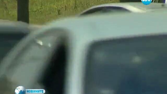 Гейзер в София-багер проби водопровод