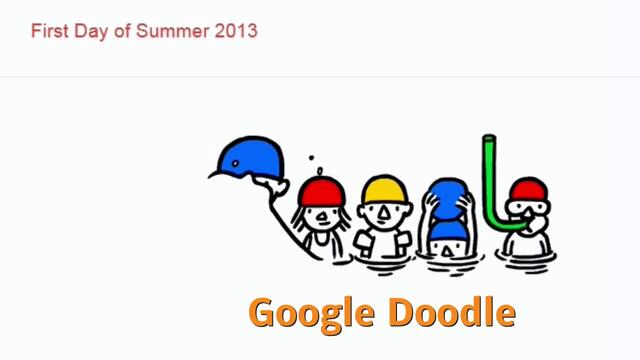 Начало на лятото (First Day of Summer) - Начало на лятото в Google