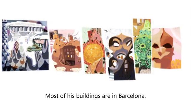 Антони Гауди (Antoni Gaudi) и Архитектурата Antoni Gaud's 161st birthday Google