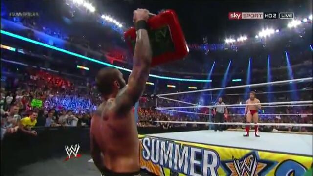 Wwe Summerslam 2013 Randy Orton Използва своето куфарче