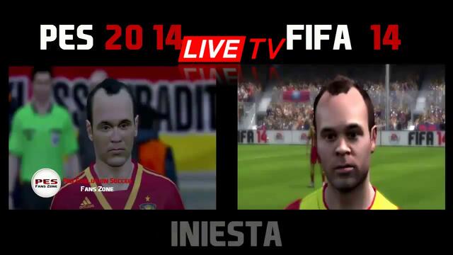 Pes 2014 и Fifa 14 - Лица