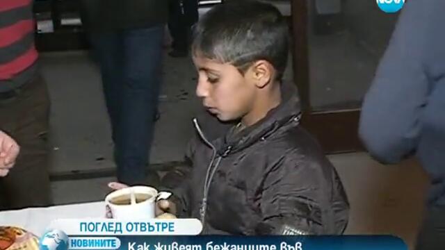 Как се живее във фургонния лагер за бежанци в Харманли?