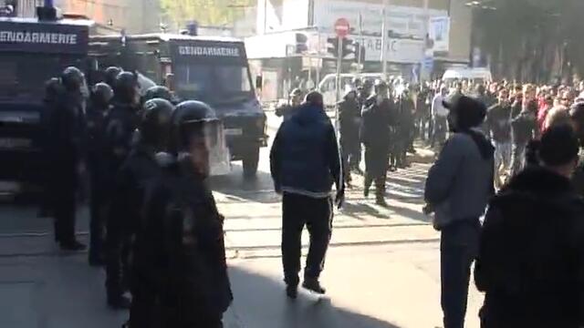 Феновете на цска и левски "взривиха" София