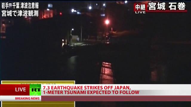 7,3 земетресение удари Япония, Фукушима