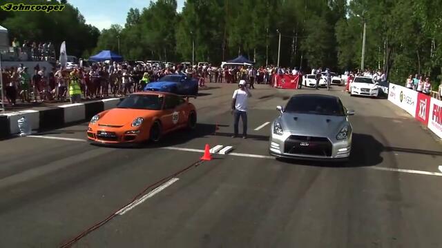 Nissan Gtr Ekutec vs Porsche 9ff Gt1000