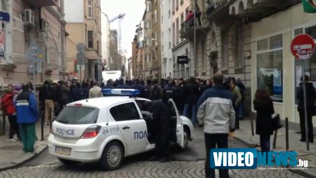 Игра и блокади между студенти и полиция по улиците на София в петък 15.11.2013г.