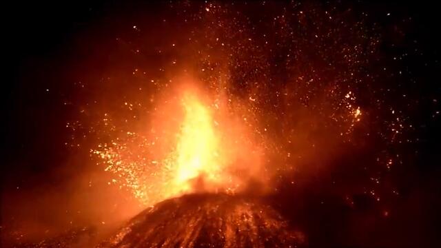 Вулканът Етна Изригна Отново - 21.11.2013