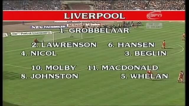 Liverpool 3-1 Everton, FA Cup Final 1986