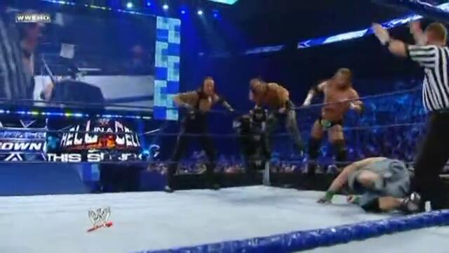 WWE Smack Down - undertaker john cena and dx vs legacy and cm punk 3