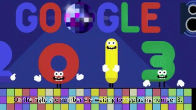 New Year's Eve 2013 - Google Doodle