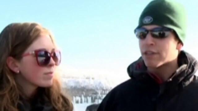 Замръзналият водопад Ниагара в Северна Америка - Кадри - 2