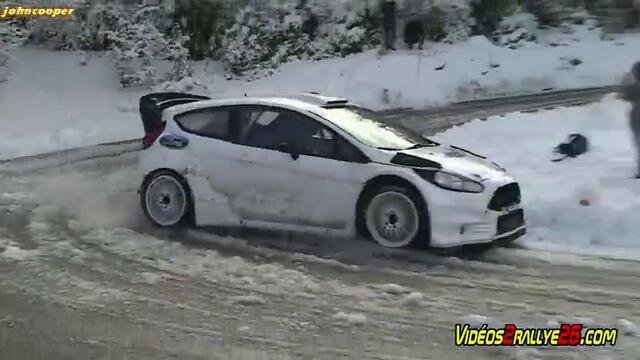 2014 Ford Fiesta Wrc - тест на сняг - Монте Карло