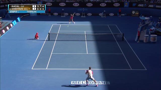 Класа ! Какво разиграване от Григор Димитров и Рафаел Надал