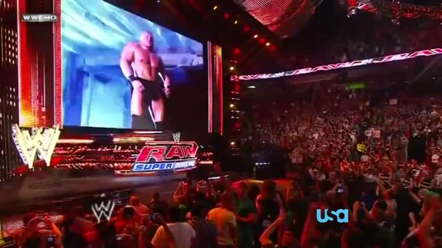 Brock Lesnar Face to Face with Randy Orton