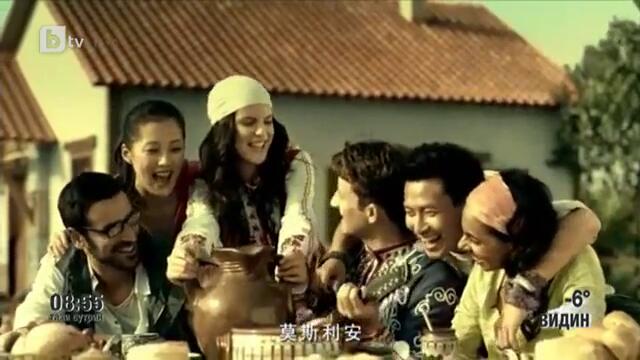 Момиче от Карлово - в реклама на кисело мляко в Китай