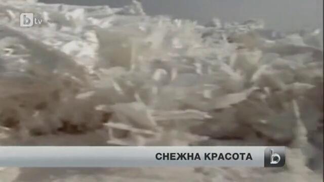 Кристали в солено езеро в Северен Китай