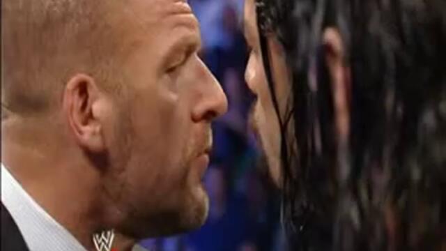 Roman Reigns затапва Triple H ( и получава каквото иска ) - Wwe Smackdown 31114 vs