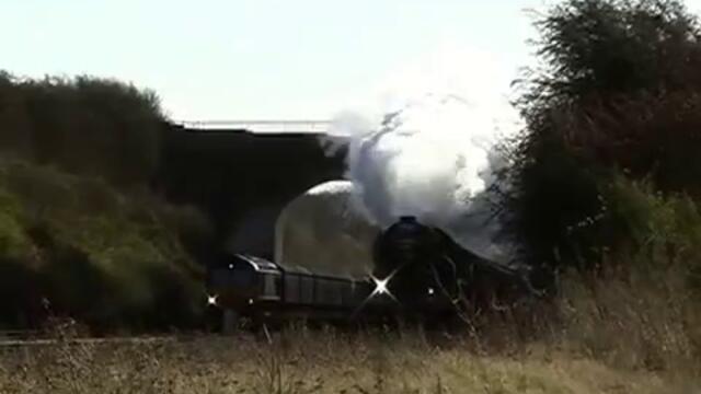 Ето каква скорост развиват парните локомотиви в британските железници!