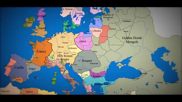 Европейските гранични промени през последните 1000 години