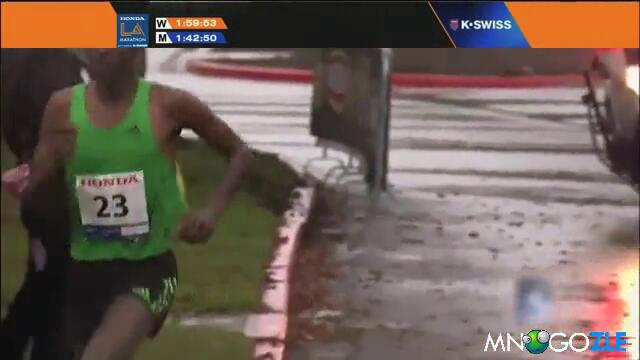 Маратонец затъва в локва