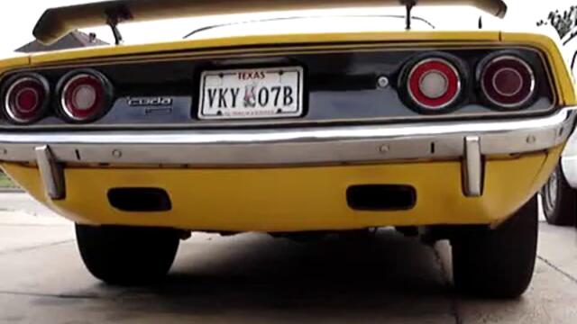 Mного луд звук от 1972 Cuda Bullet