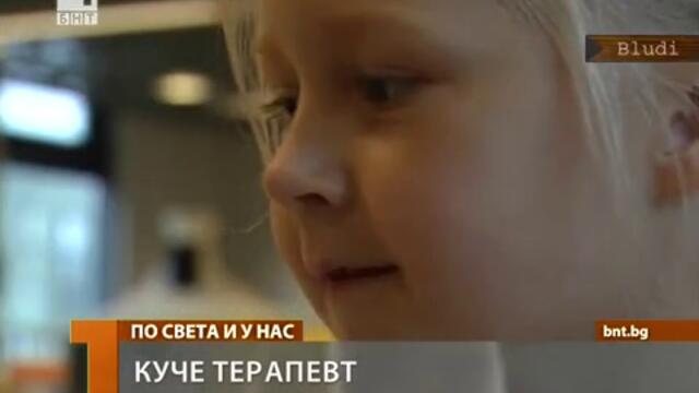 Куче - терапевт помага на ученици