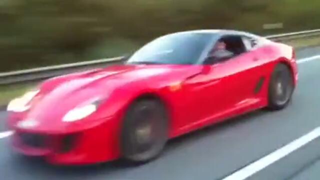 Не се заяждай с Ferrari F599 Gto на пътя