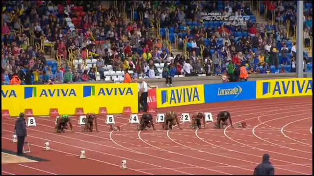 Диамантената Лига - Авива,Бирмингам 2011 - Финал мъже 100м