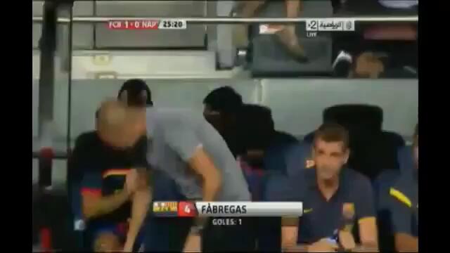 Fabregas вкара първият си гол с екипа на Барселона