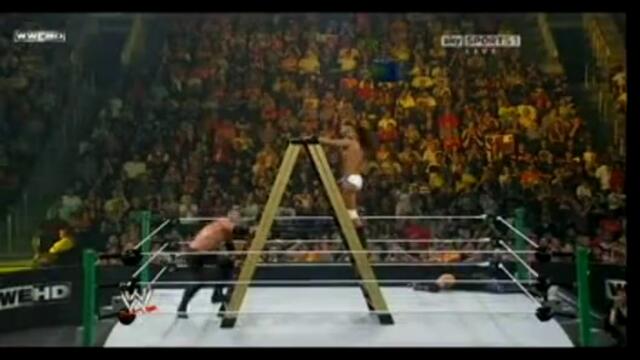 chokeslam of ladder
