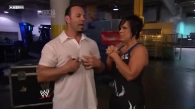 Chavo &amp; Vickie Guerrero funny backstage moment