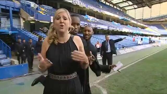 Челси сe  подиграват на ТВ водеща