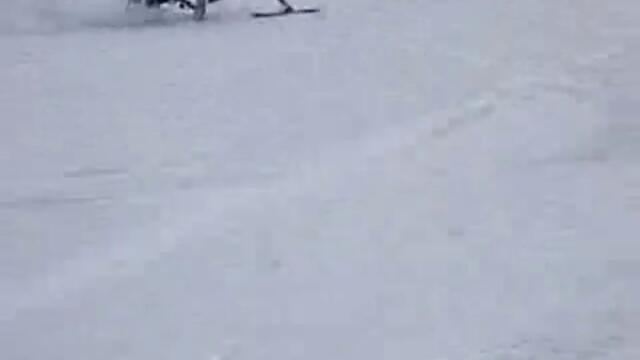 С яко колело по снега