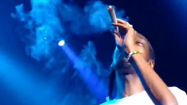 Snoop Dogg се напушва на концерт