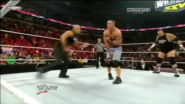The Miz Rock Bottom on John Cena
