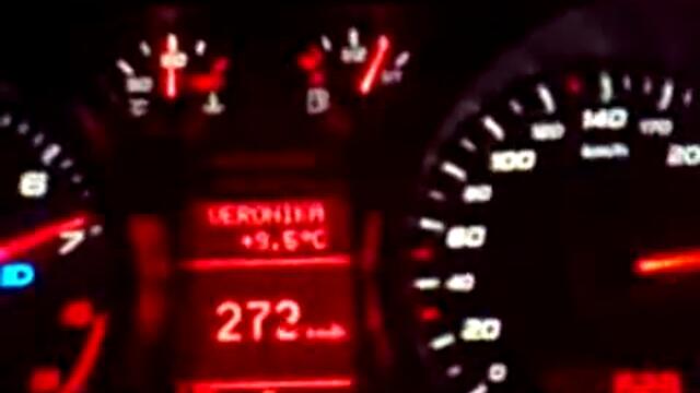 ! * 308 км/ч на магистрала Тракия с Audi R8 * !