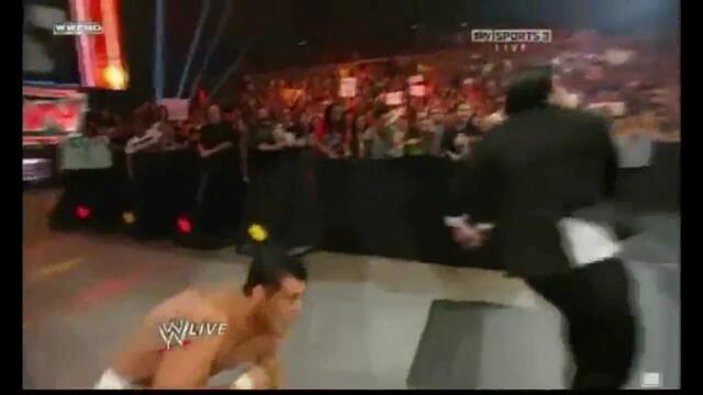 WWE John Cena Saves Rey Mysterio and Trashes Del Rio Segment Raw 8/15/11
