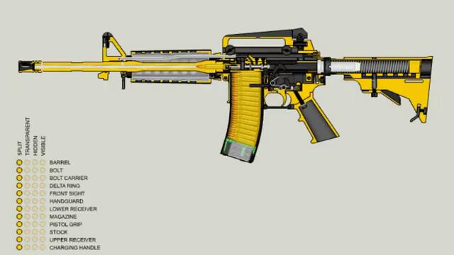 как стреля M-16