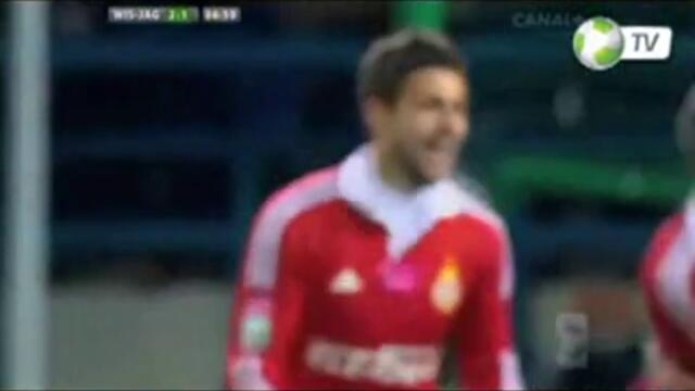 Гол на Цветан Генков срещу Ягелония