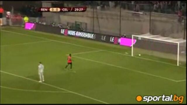 Такъв автогол не сте виждали! Рен - Селтик 1:0