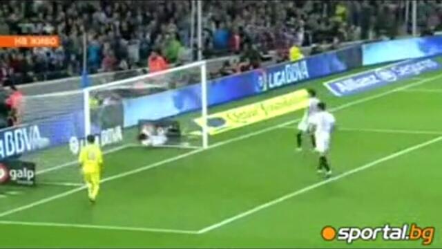 Меси изпусна дузпа в 94-ата минута! Барселона - Севиля 0:0