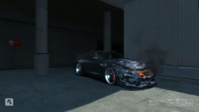 GTA 4 IV NISSAN R35 GTR CRASH TESTING HD