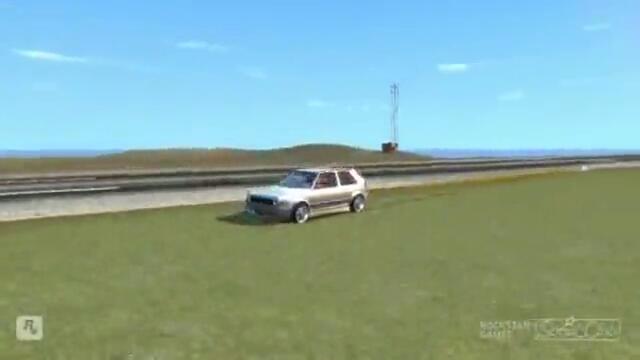 GTA 4 IV VW GOLF MK II GTI CRASH TESTING HD