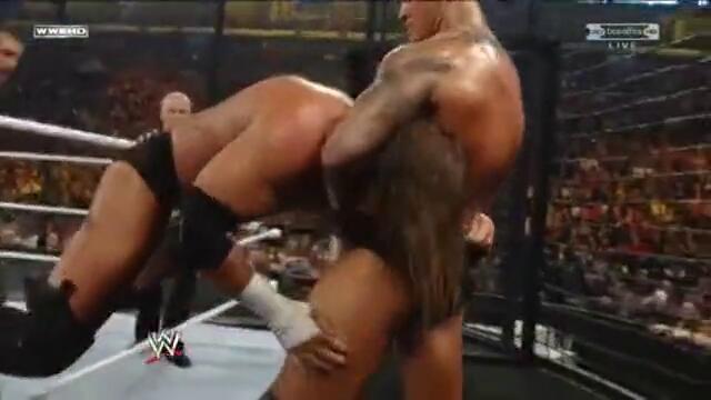 Randy Orton ddt on Hhh