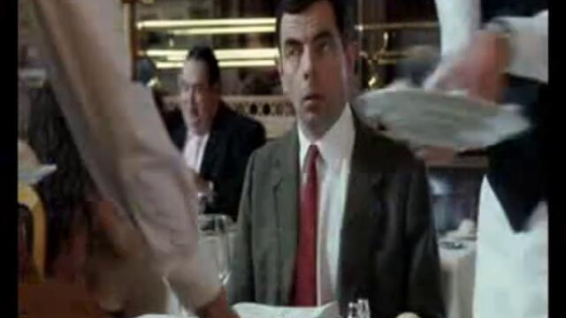 Mr. Bean в Ресторанта и още Хипер смешни Кадри от храненето на Mr. Bean